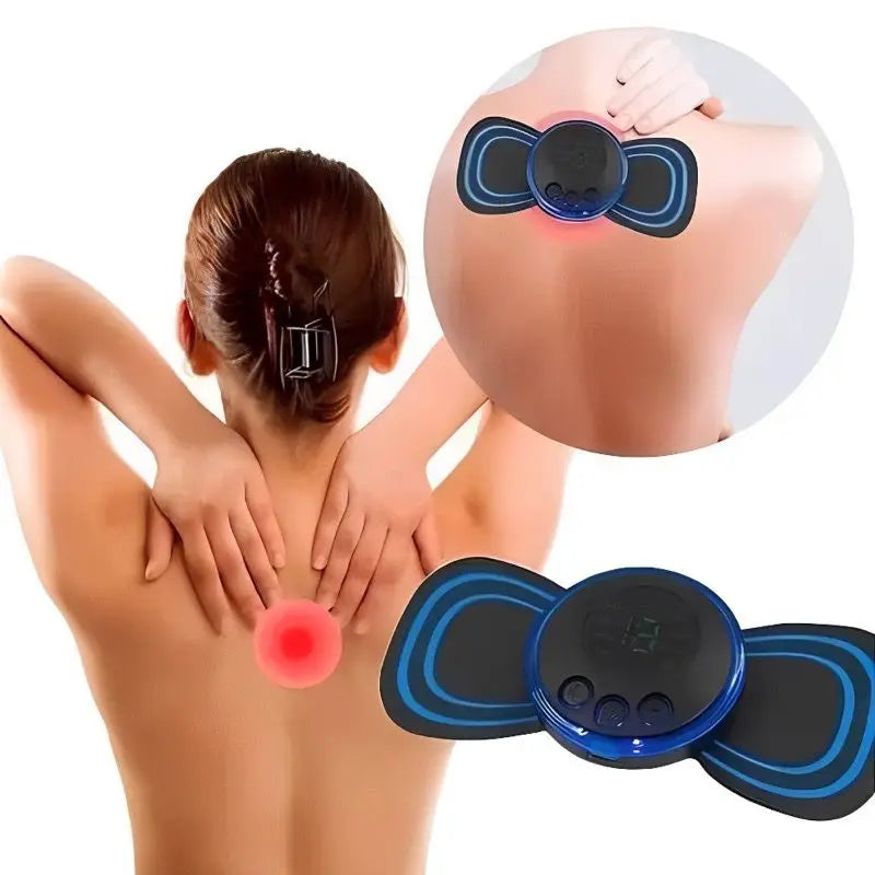 Kit de Massagem Portátil - Massageador de Costas e Tapete para Pés